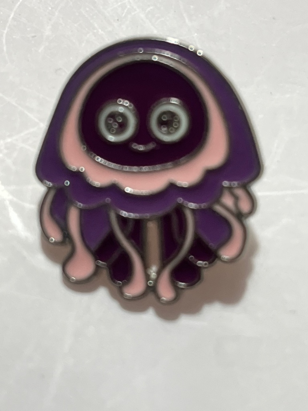 Purple & Pink Jellyfish Enamel Pin